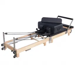 Zu Hause Holz zusammenklappbar Pilates Reformer