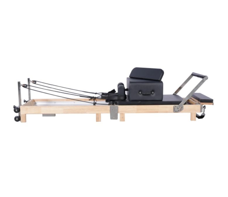 Zu Hause Holz zusammenklappbar Pilates Reformer