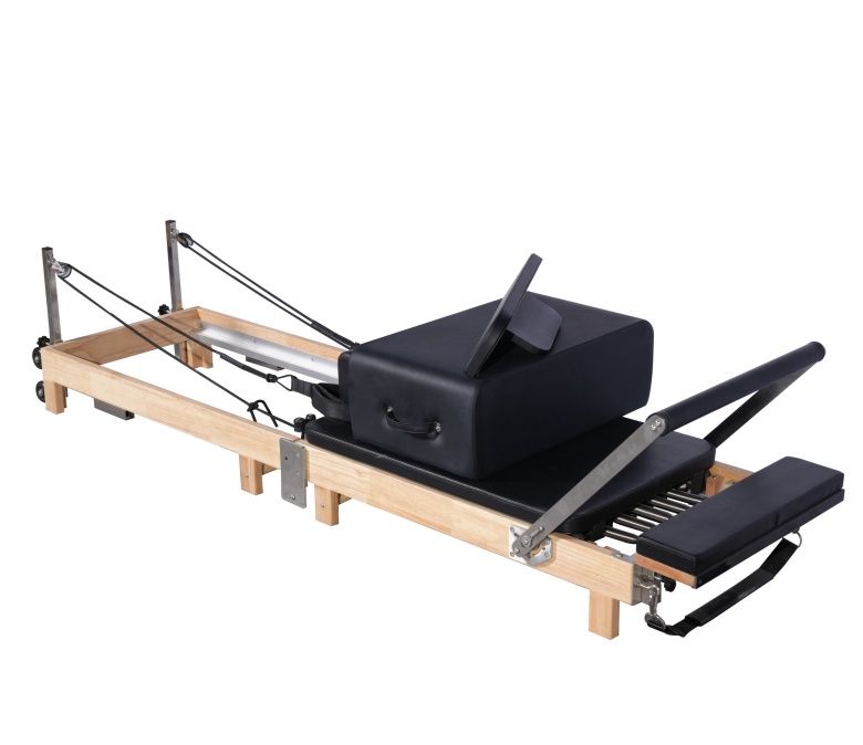 Zu Hause Holz zusammenklappbar Pilates Reformer