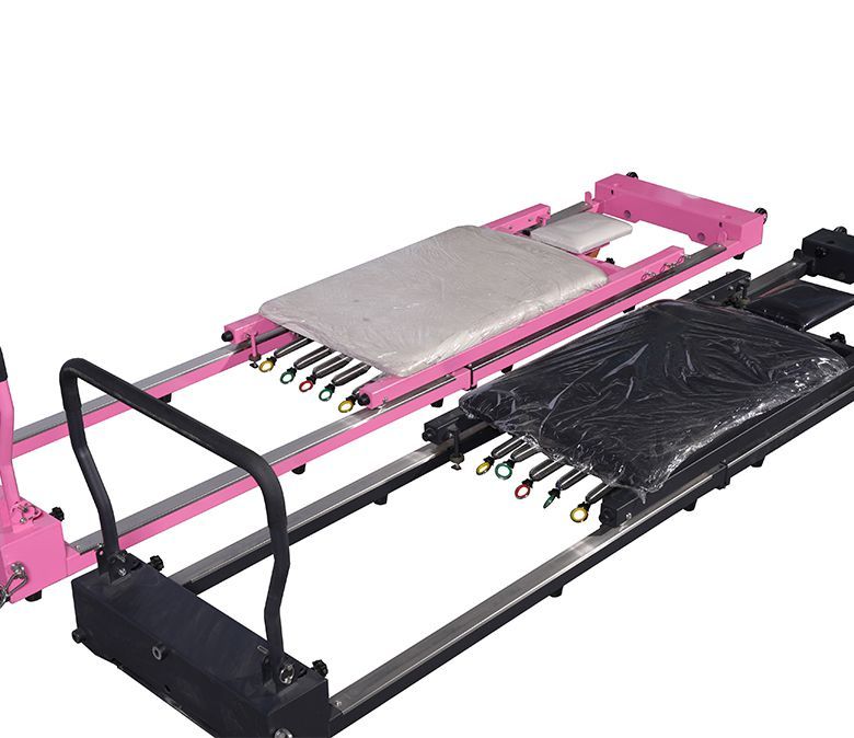 Neue hochwertige faltbare Stahlpilates -Reformer
