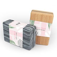 Customisierte Yoga -Blockverpackungskarten.
