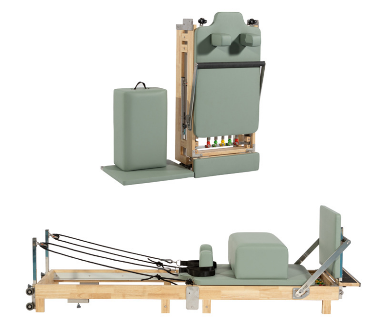 Zu Hause Holz zusammenklappbar Pilates Reformer