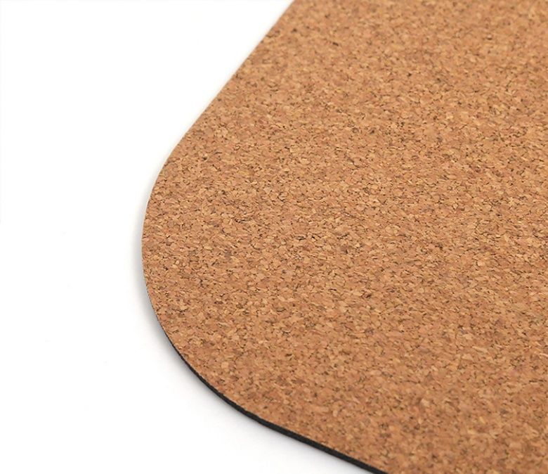 Cork Gummi -Yogamatte mit Studio -Klasse mit Ausrichtungsleitungen