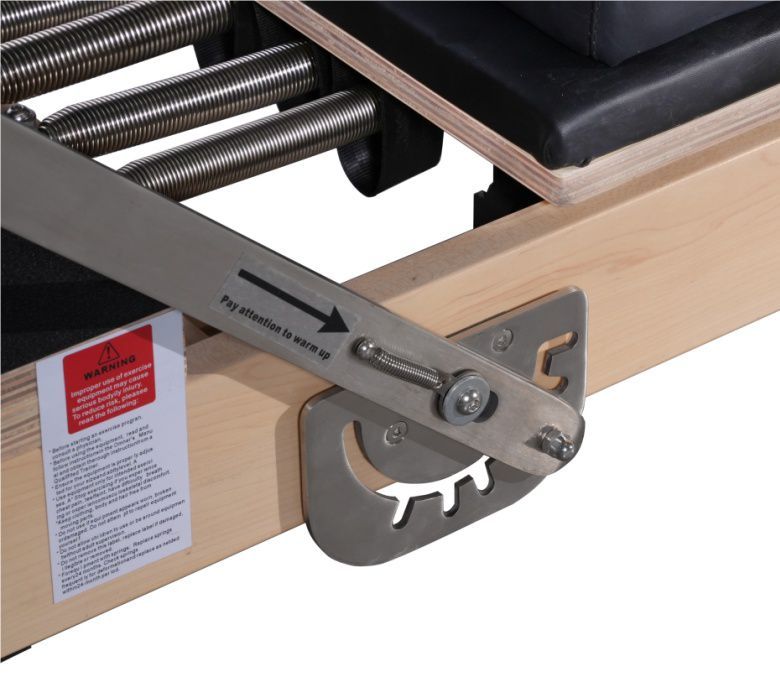 Ahornklapppilates -Reformer (einstellbare Beinhöhe)
