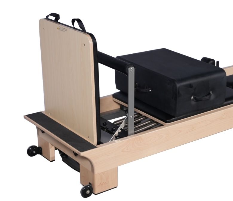 Body Training Kernbett Ahorn Holz Pilates Reformer Machine mit Innenfußstützen