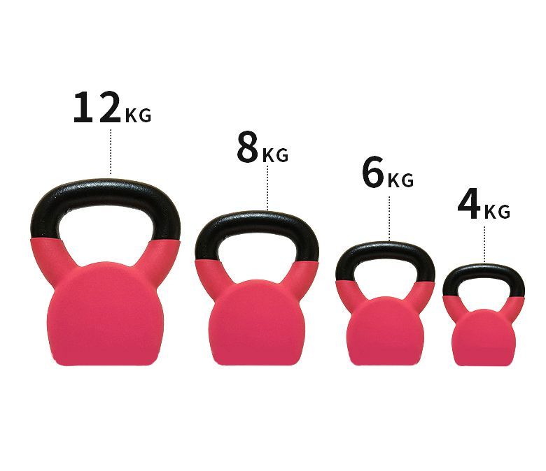 Konturierte einzelne Vinylbeschichtete Kettlebell