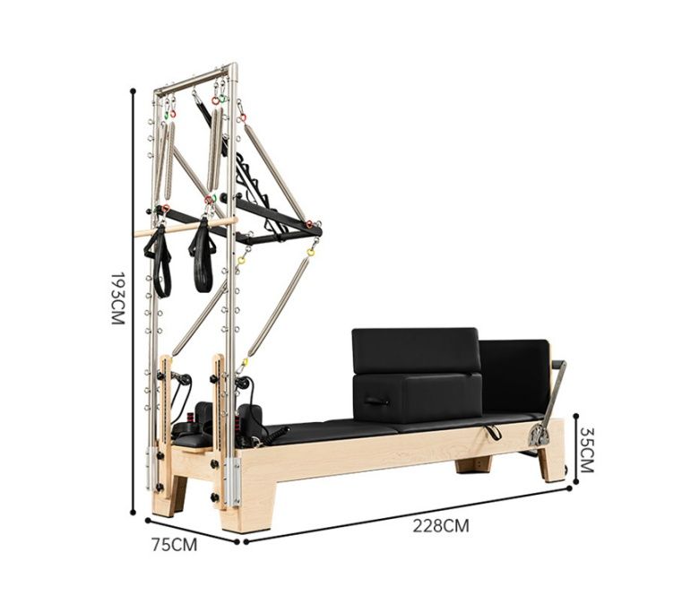 Studio Pilates Maple Reformer mit Halbfield
