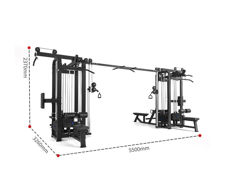 Multi -Jungle 8 -Sender -Maschinen -Fitnessgeräte
