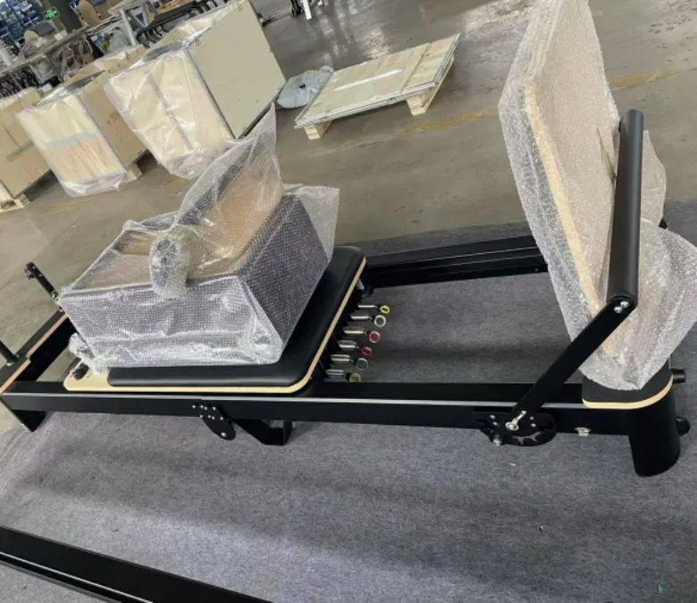 Weiße Aluminium Faltbare Pilates -Reformer zum Verkauf