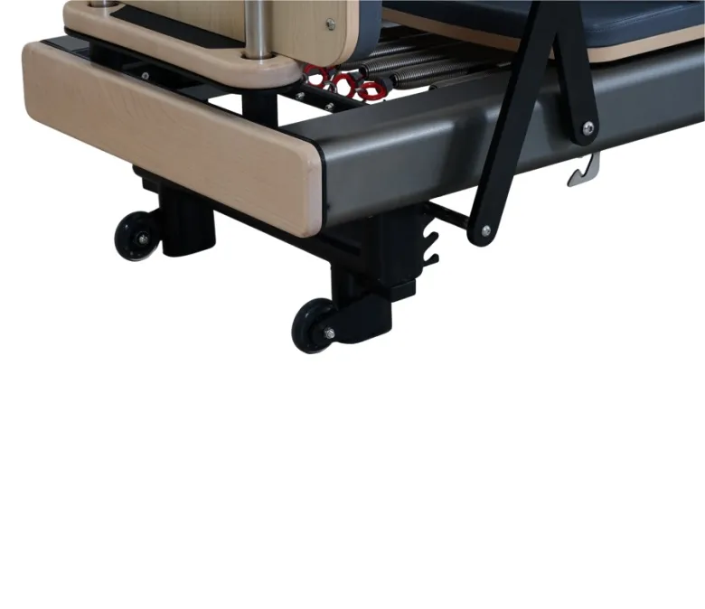 Gunmetal Grey Anodized Aluminium Pilates Reformer Bett