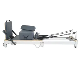 Weiße Aluminium Faltbare Pilates -Reformer zum Verkauf