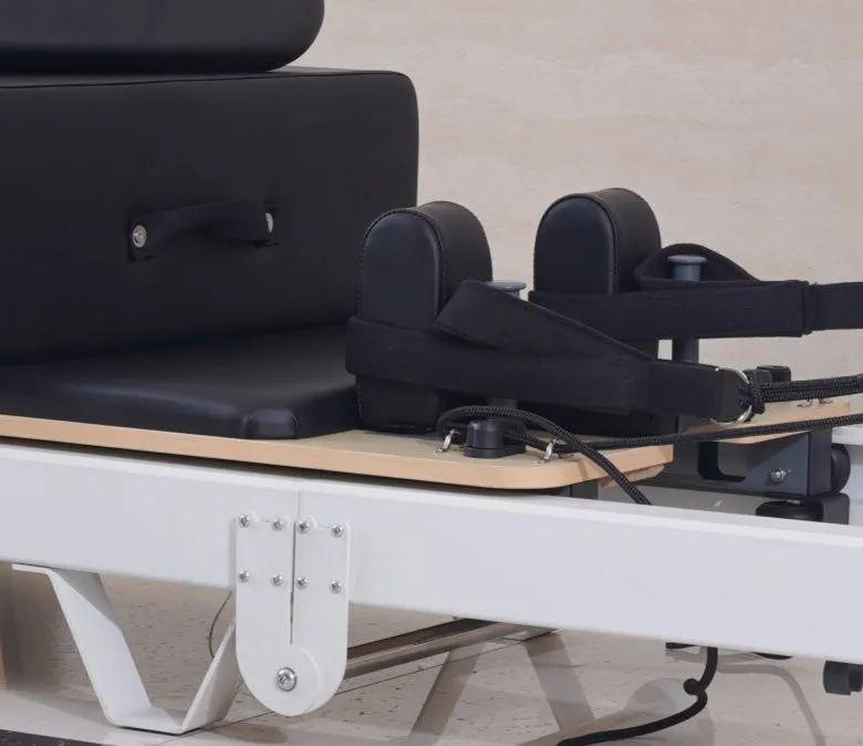 Weiße Aluminium Faltbare Pilates -Reformer zum Verkauf