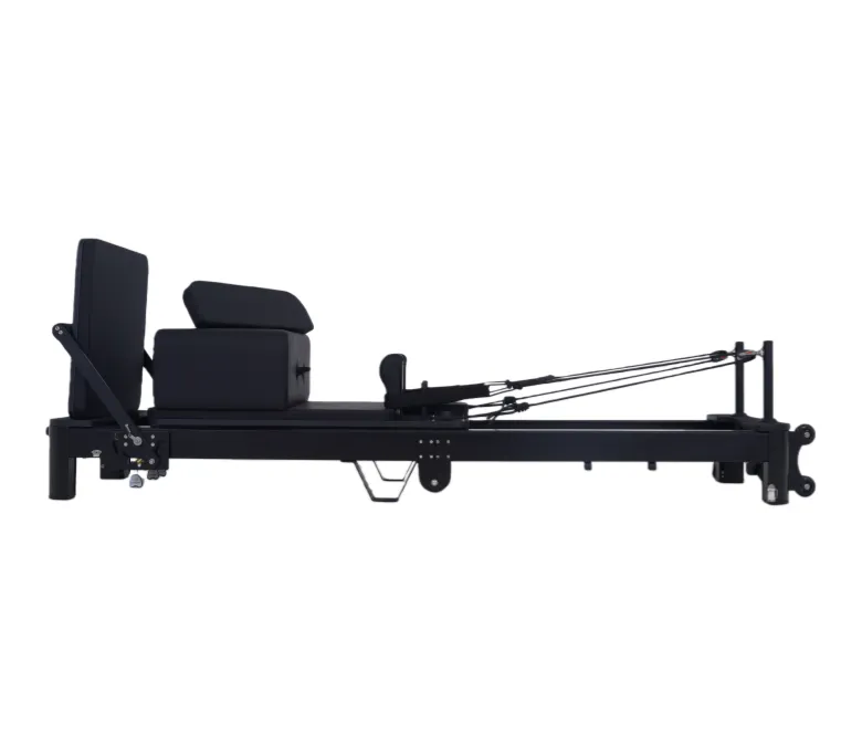 Weißer Faltbarer Pilates-Reformer Aus Aluminium Zu Verkaufen