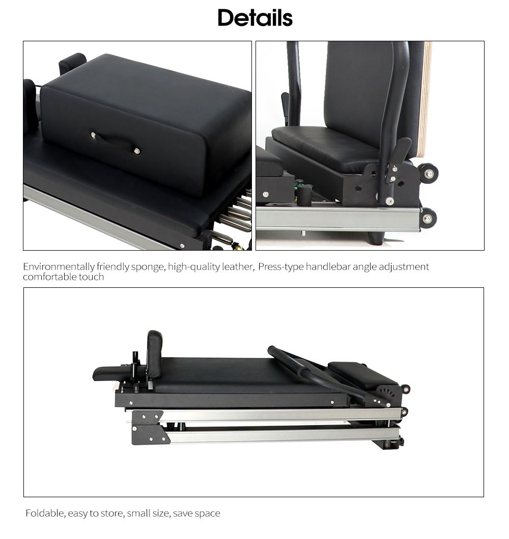 Wavar® Exklusive Design Patent Aluminiumlegierung Falten -Pilates -Reformer Wavar® Exklusive Design Patent Aluminiumlegierung Falten -Pilates -Reformer