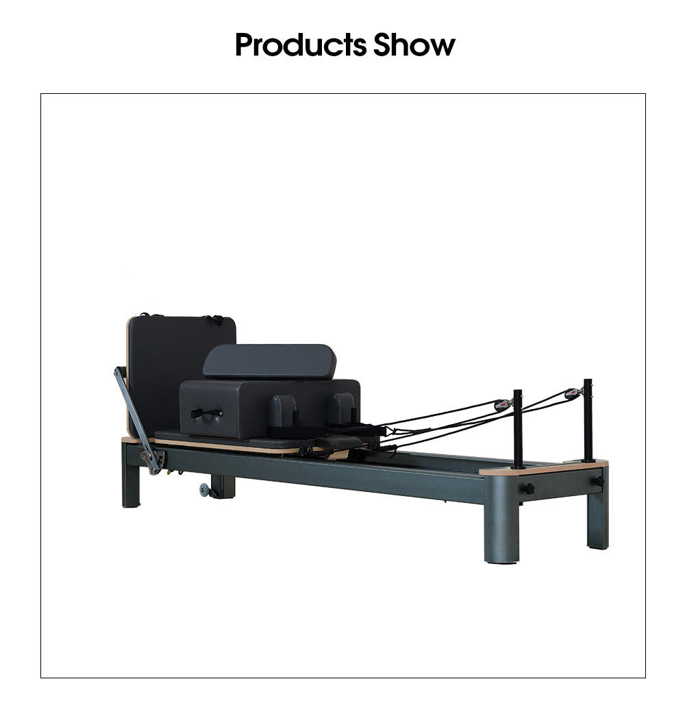 Anodierter Gunmetal Grey Pilates Reformer 4.0 Anodierter Gunmetal Grey Pilates Reformer 4.0