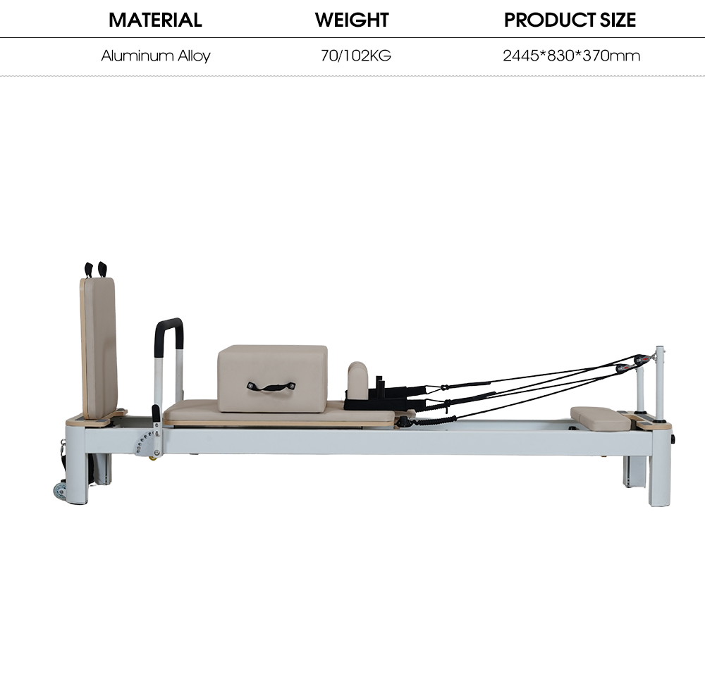 Studio Aluminiumlegierung Pilates Reformer Machine 4.0 Studio Aluminiumlegierung Pilates Reformer Machine 4.0