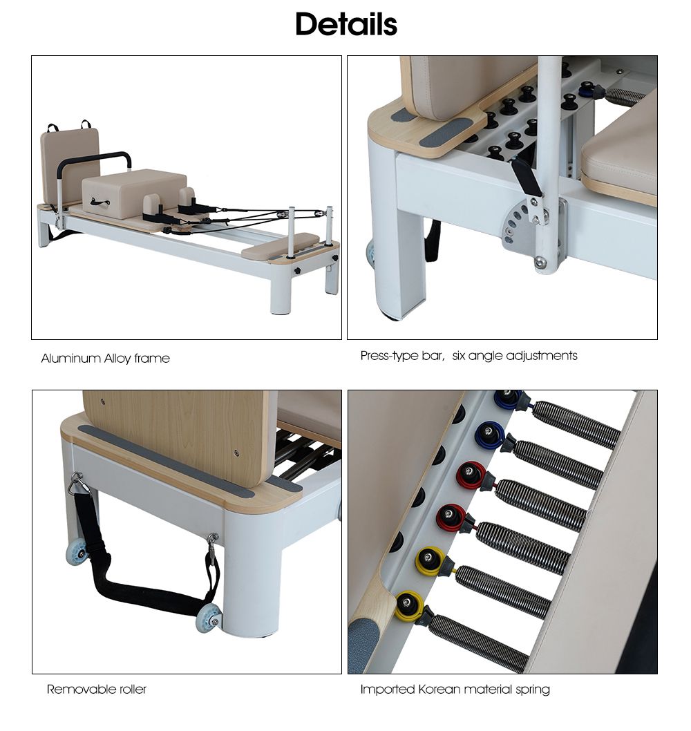 Studio Aluminiumlegierung Pilates Reformer Machine 4.0 Studio Aluminiumlegierung Pilates Reformer Machine 4.0